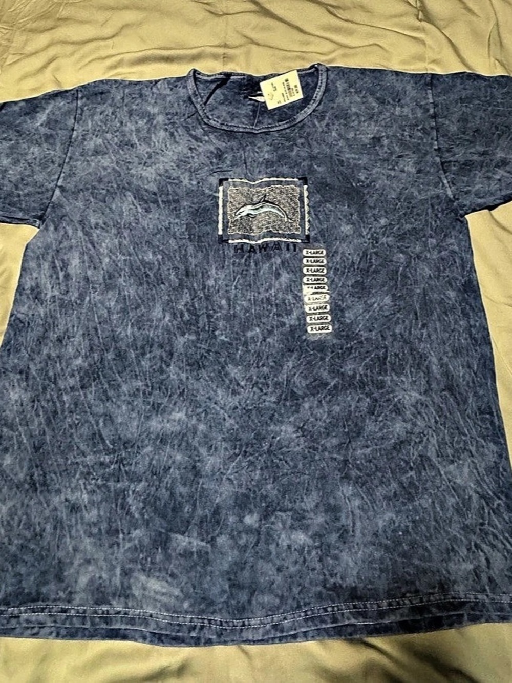 NWT Hawaii Dolphin Embroidered Vintage Style Tee XL Made USA